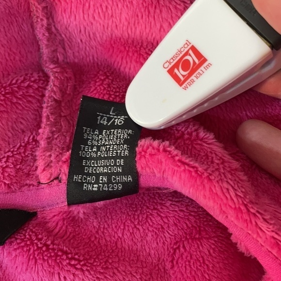 Snozu Girls Black Soft Shell fleece Lined Long Sleeve Hooded Jacket Size 14/16 L - Picture 8 of 16